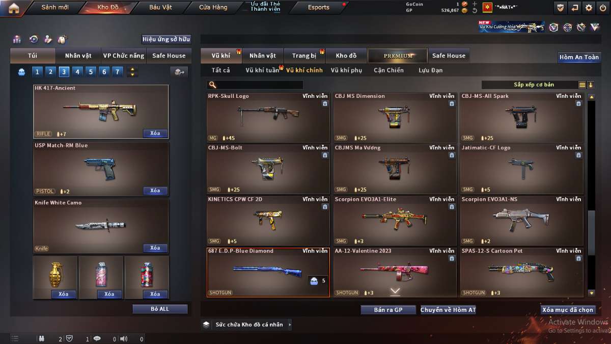 shop acc cf uy tin gia re